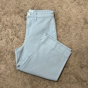 Madewell Curvy-Slim Emmett Wide Leg Cropped Pants